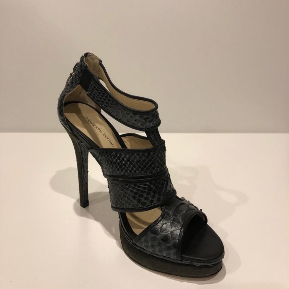 Alexandre Birman New Python Leather Bootie Sandal - image 4